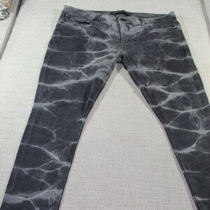 Express Jeans Size 12R Tie Dye Grey Legging Mia Mid Rise Jeans